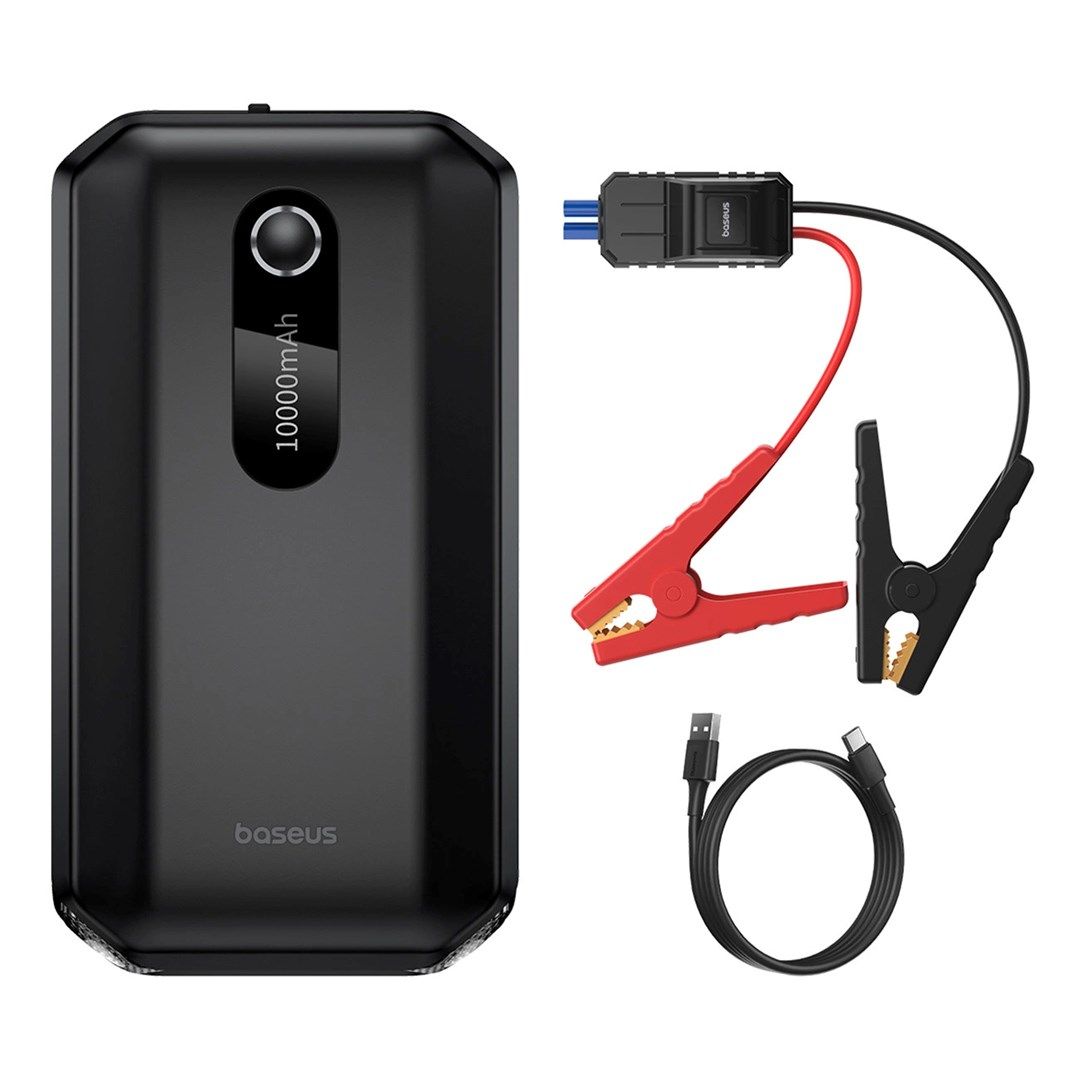 Baseus BS-CH001 10000mAh Powerbank + crocodile clips Black