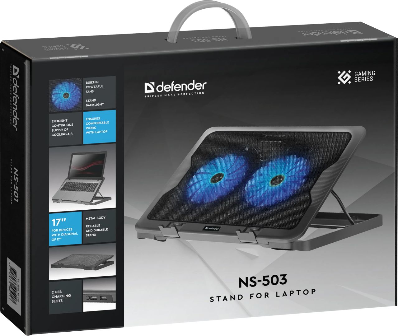 Defender NS-503 Notebook Hűtő Black