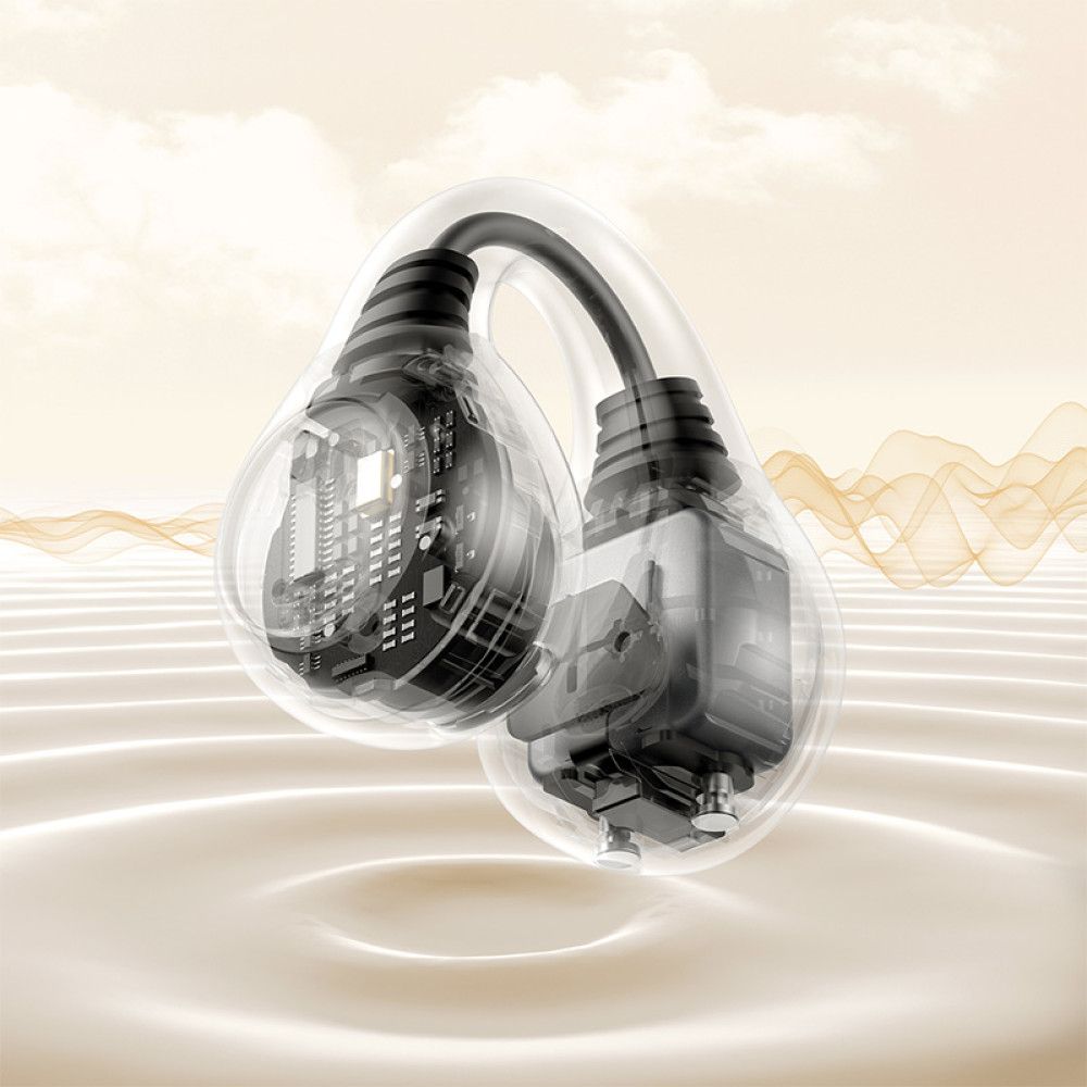 Baseus Bass 15 Clip Bluetooth Headset White