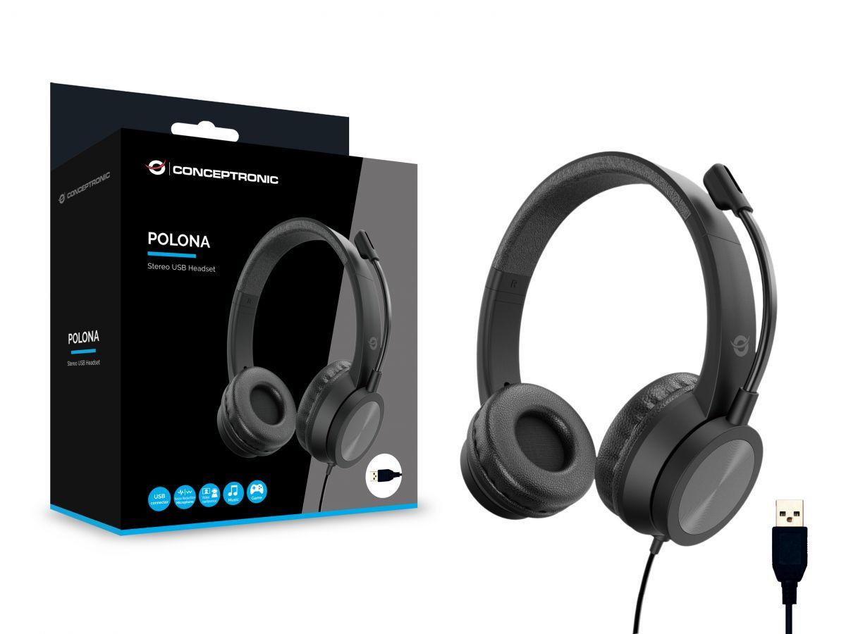 Conceptronic  Polona Headset Black