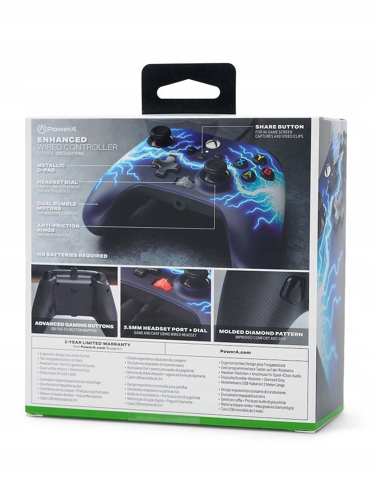 PowerA Enhanced Wired Xbox Series X|S USB Gamepad Arc Lightning