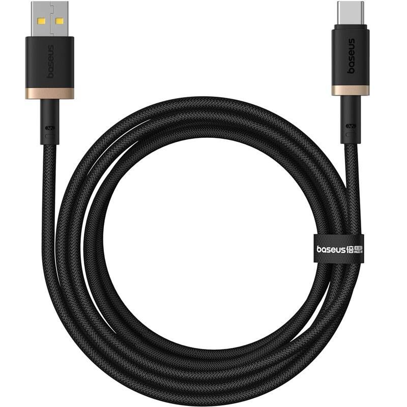 Baseus Dura Series 60W USB Type-A to Type-C Fast Charging cable 2m Black/Gold