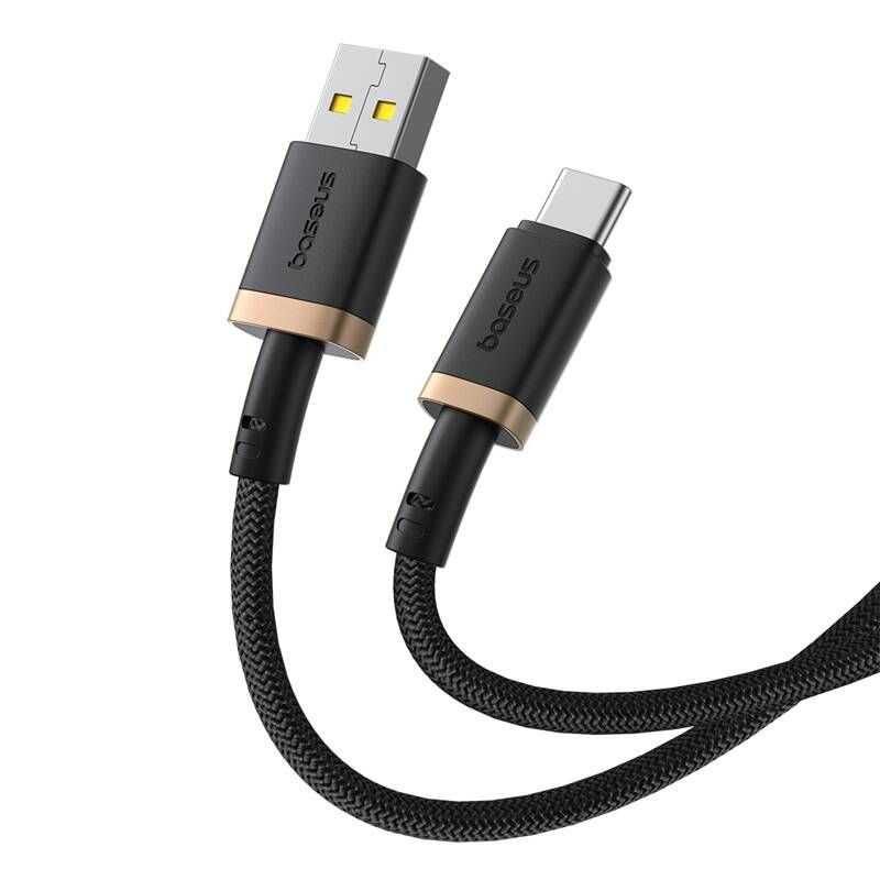 Baseus Dura Series 60W USB Type-A to Type-C Fast Charging cable 2m Black/Gold