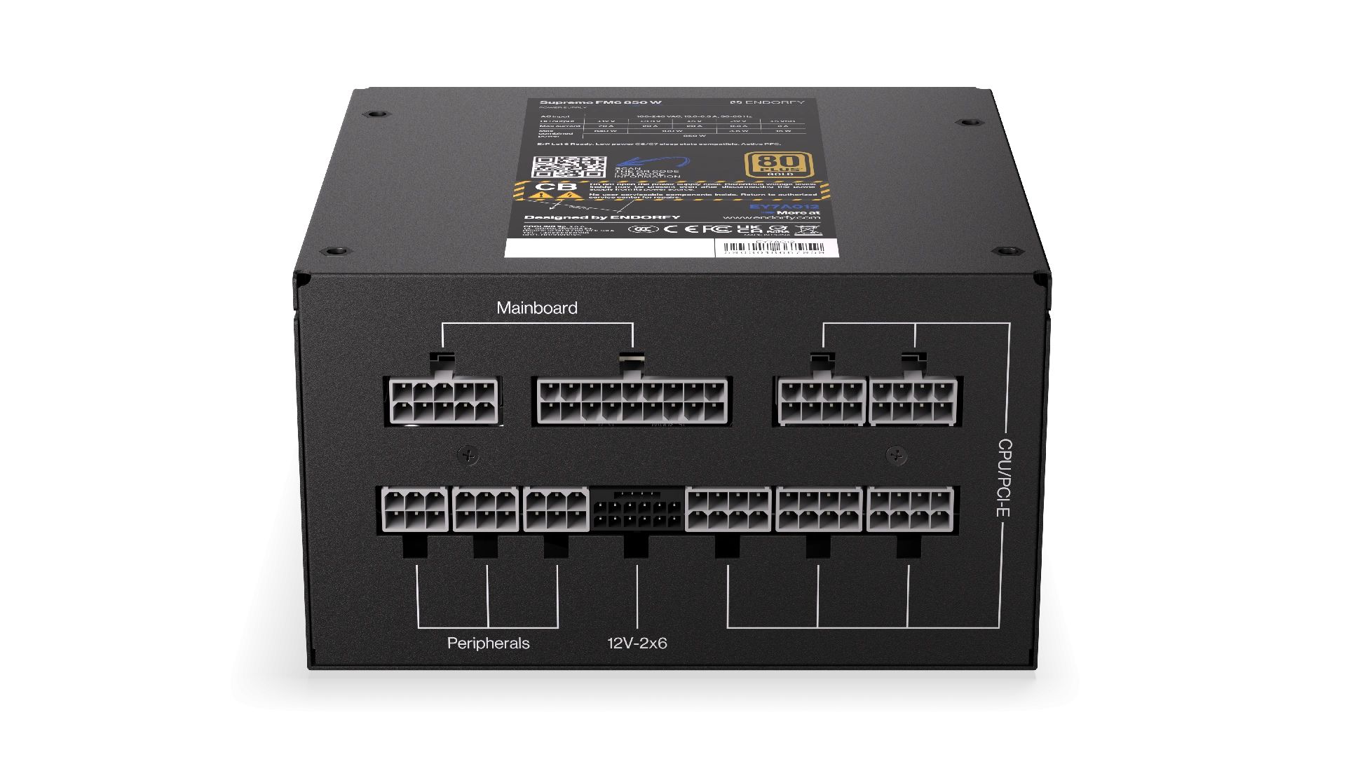 Endorfy 850W 80+ Gold Supremo FM6