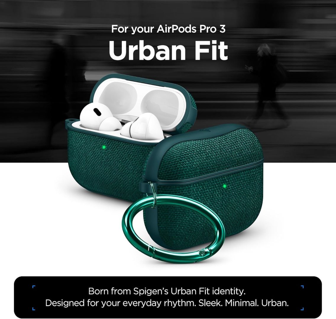 Spigen Urban Fit case for AirPods Pro 3 Midnight Green
