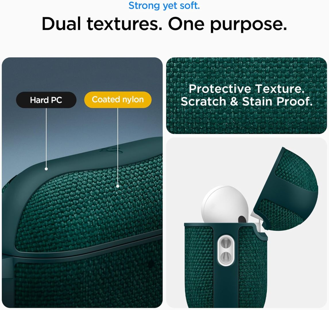 Spigen Urban Fit case for AirPods Pro 3 Midnight Green