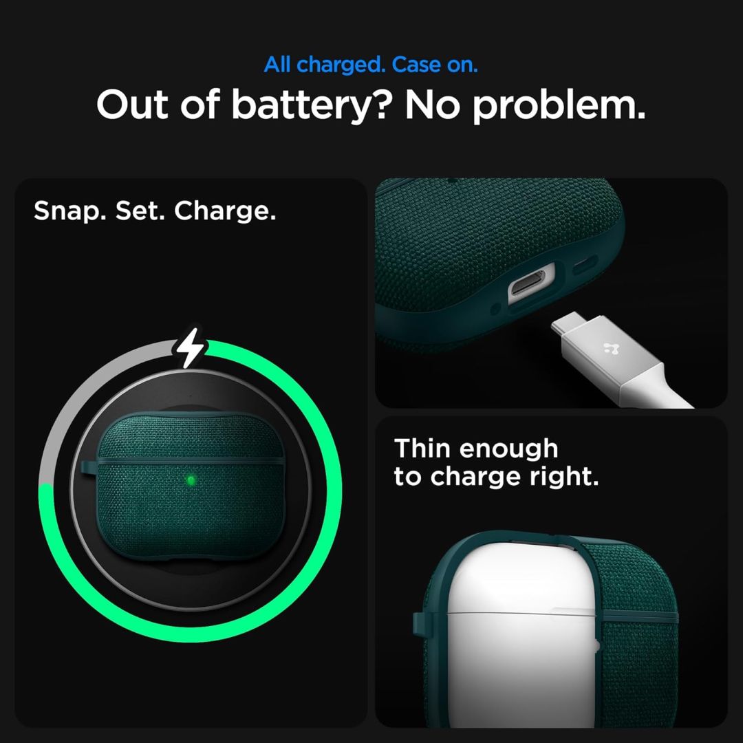 Spigen Urban Fit case for AirPods Pro 3 Midnight Green