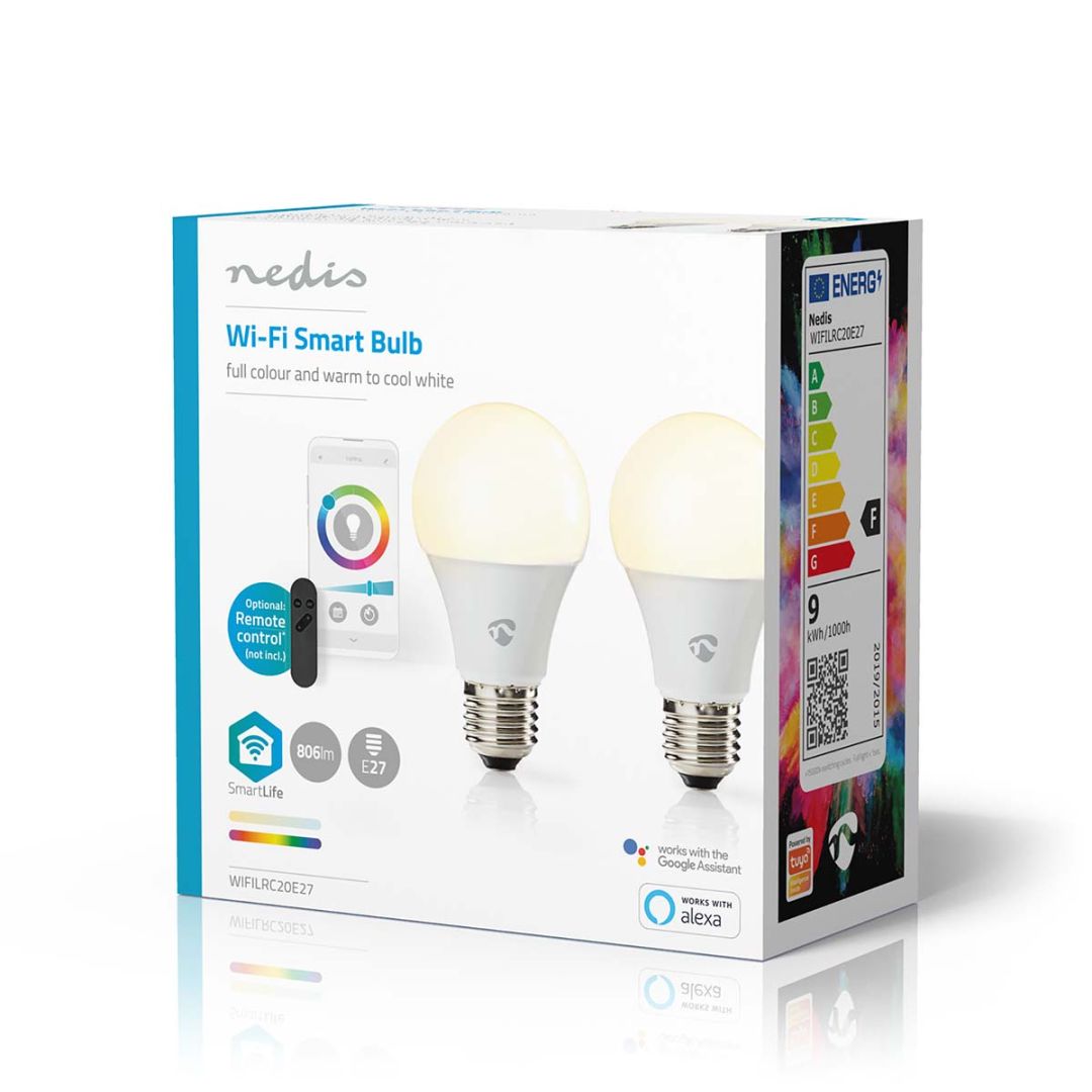 Nedis SmartLife Full Colour LED Bulb 2pcs