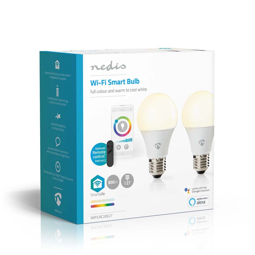 Nedis SmartLife Full Colour LED Bulb 2pcs