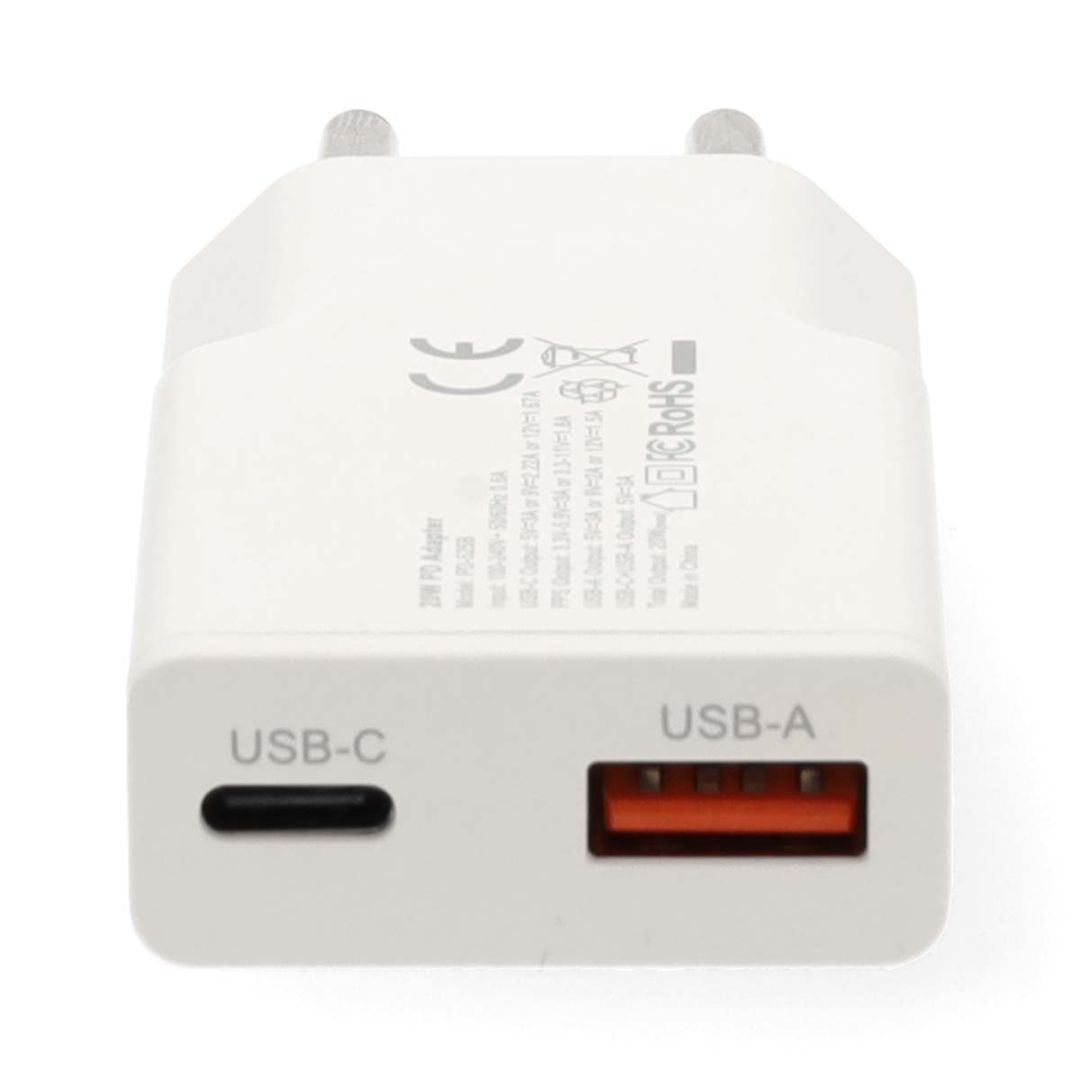 Nedis Wall Charger 20W PD 3.0 with 1,5m USB-C cable White