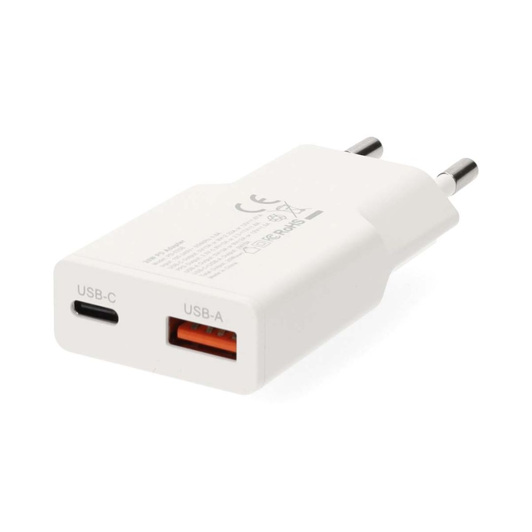 Nedis Wall Charger 20W PD 3.0 with 1,5m USB-C cable White