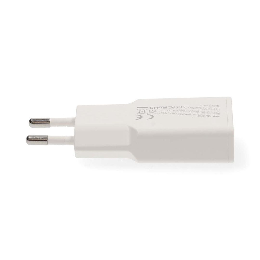 Nedis Wall Charger 30W PD 3.0 with 1,5m USB-C cable White