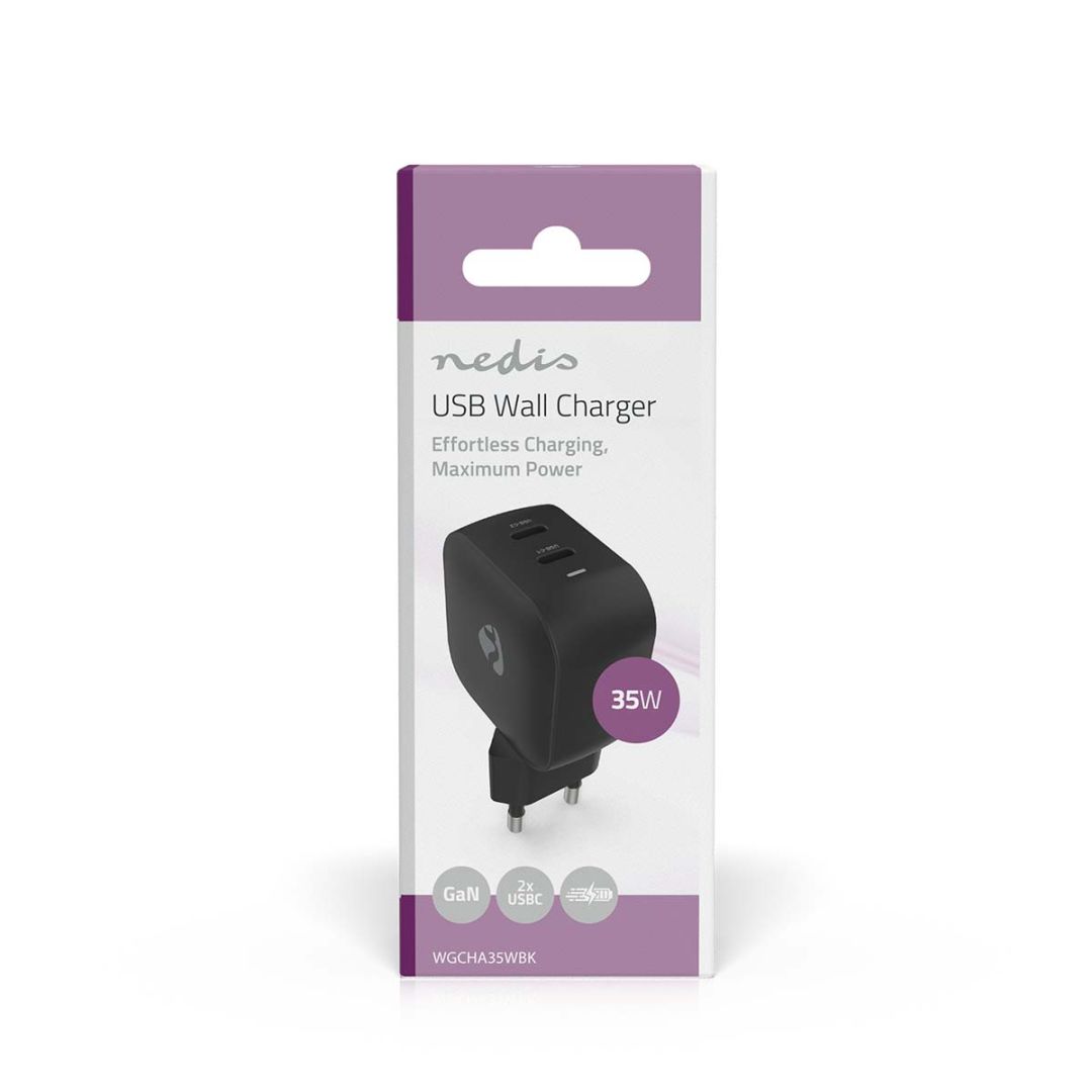 Nedis Wall Charger 35W PD 3.0 Black