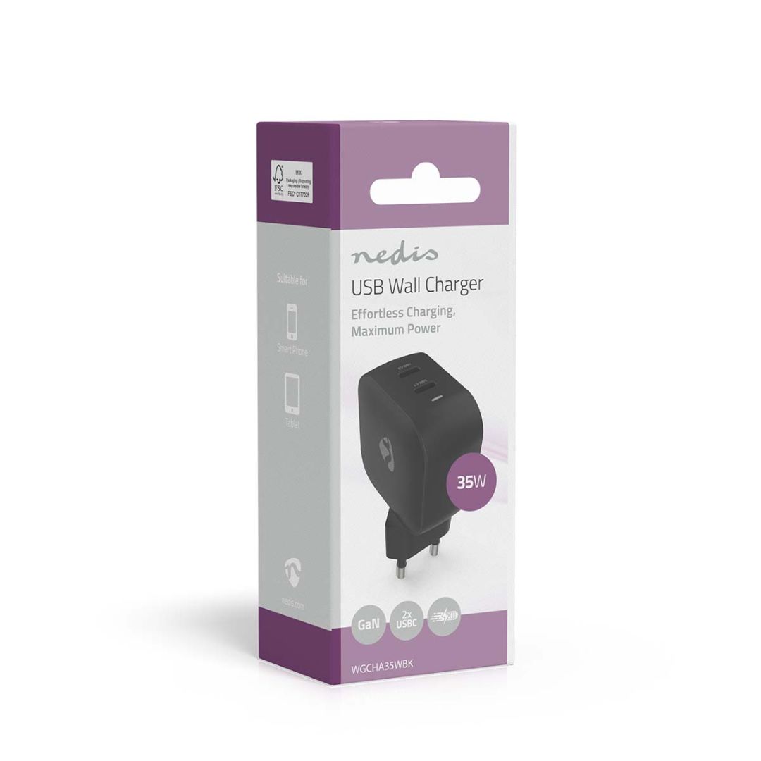 Nedis Wall Charger 35W PD 3.0 Black
