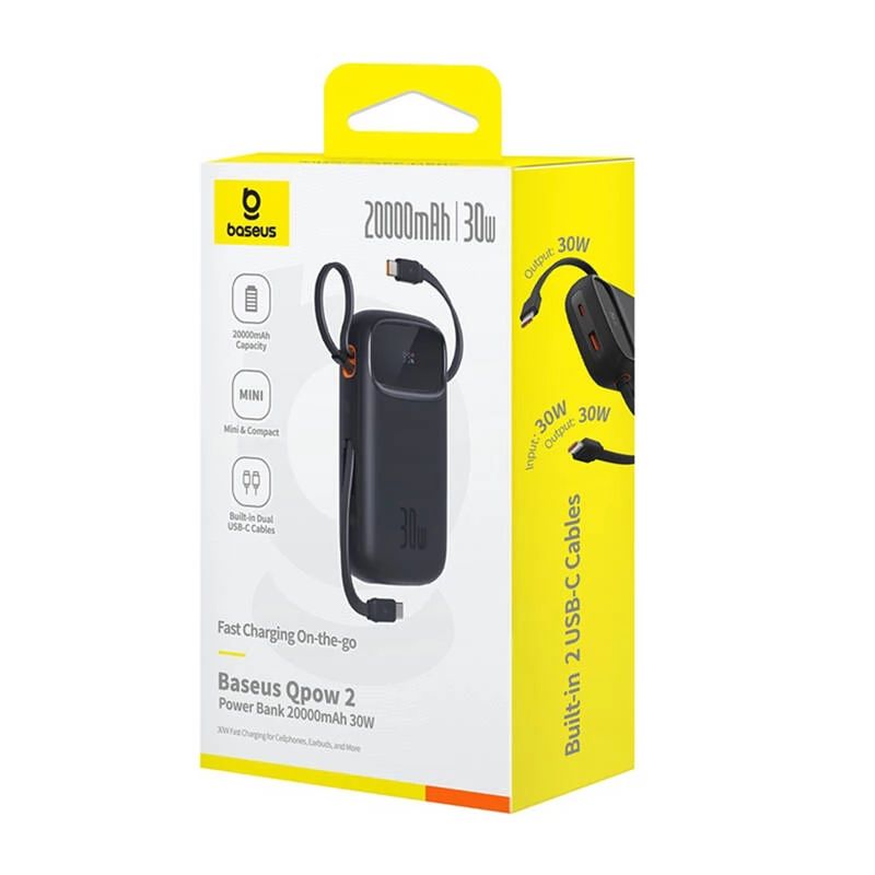Baseus Qpow 2 20000mAh PowerBank Black