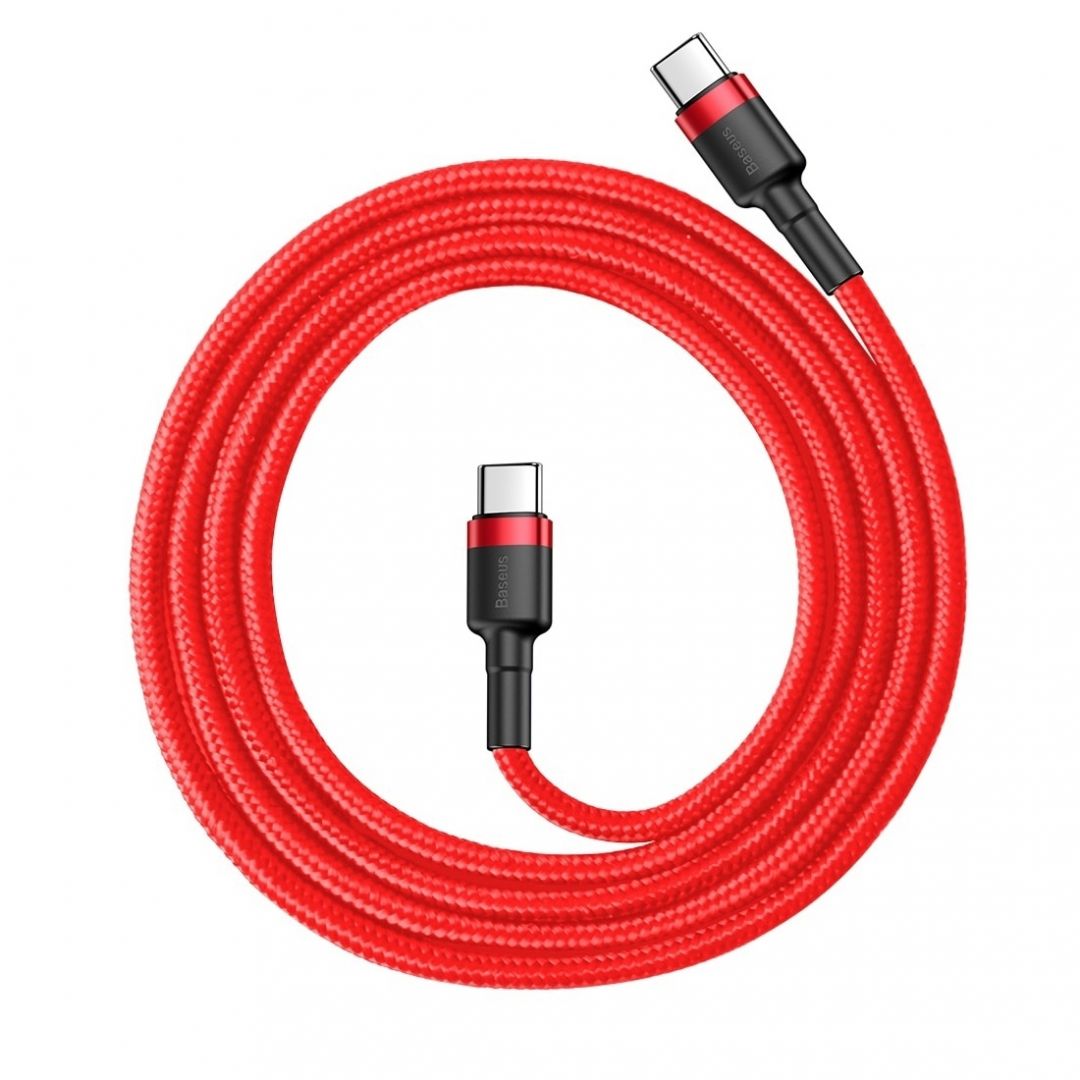 Baseus Cafule USB Type-C - USB Type-C QC3.0 cable 2m Red