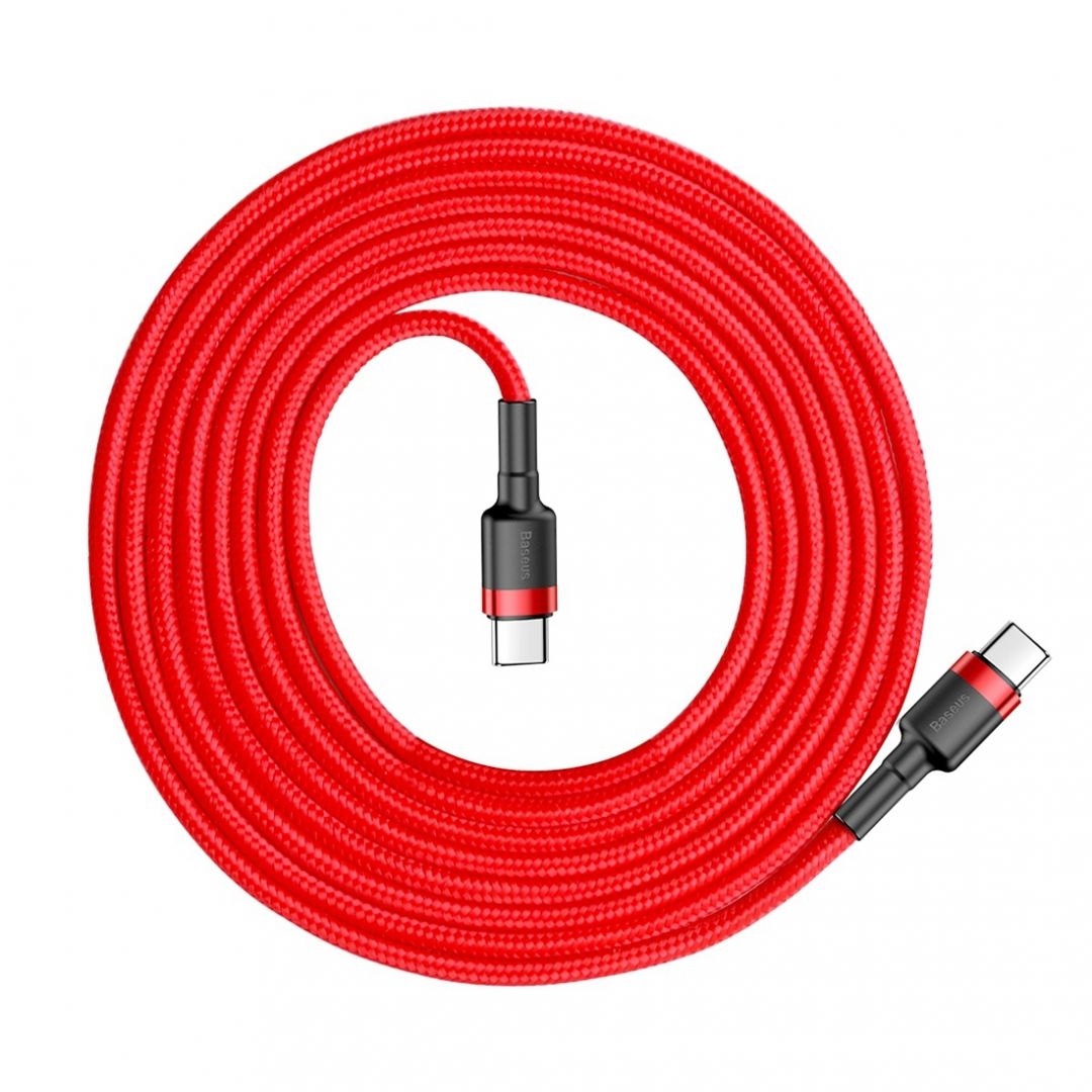 Baseus Cafule USB Type-C - USB Type-C QC3.0 cable 2m Red
