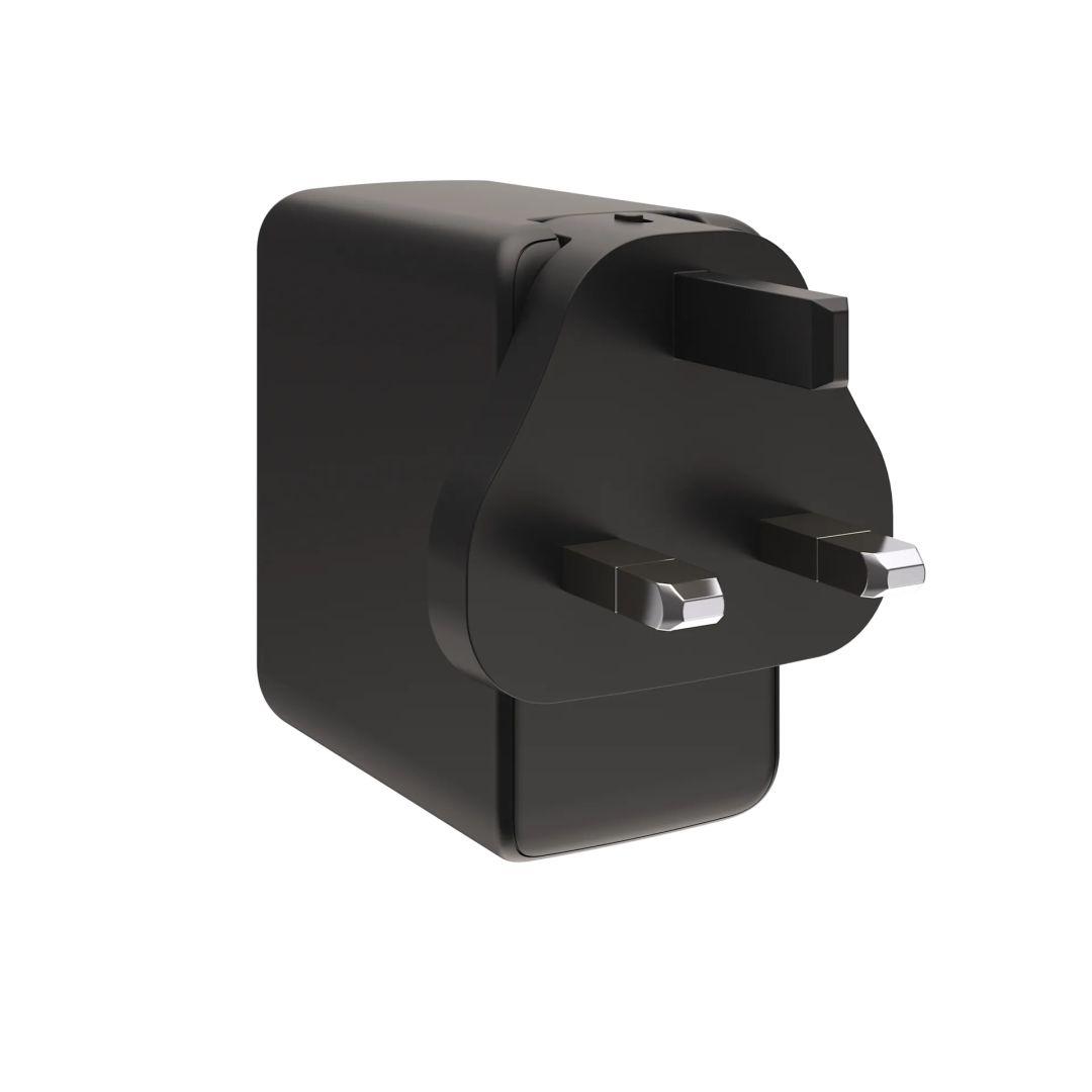 UAG 100W 3Port ((2)USB-C, (1)USB-A) Wall Charger Black