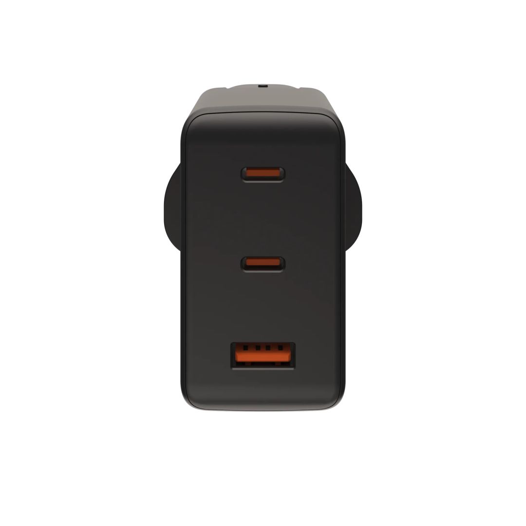 UAG 100W 3Port ((2)USB-C, (1)USB-A) Wall Charger Black