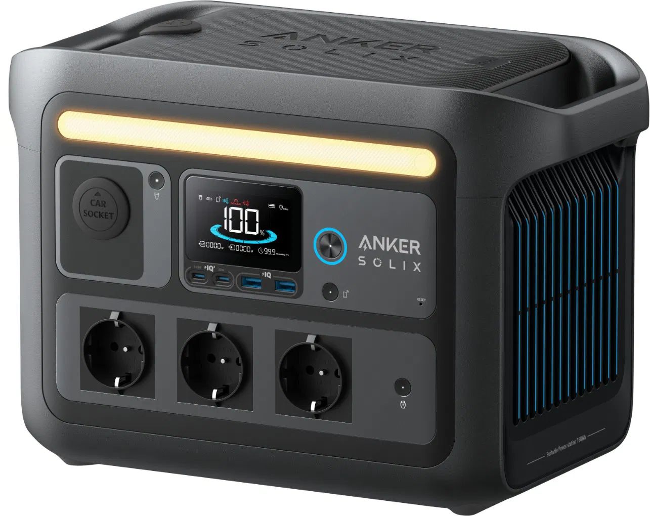 ANKER SOLIX C800X 768Wh Powerstation Black