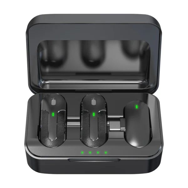 Technaxx TX-301 Wireless Lavalier Microphones Black