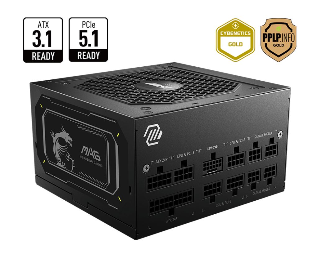 Msi 850W 80+ Gold MAG A850GL PCIE5