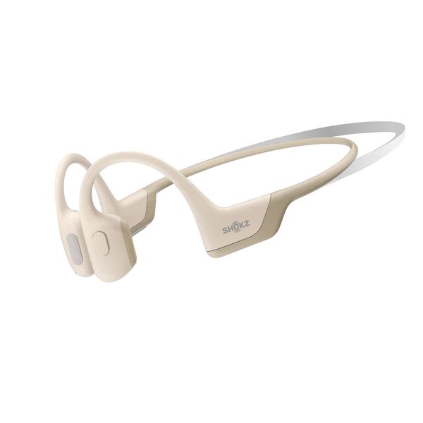 Shokz Openrun Pro Premium Bone Conduction Open-Ear Sport Bluetooth Headset Beige