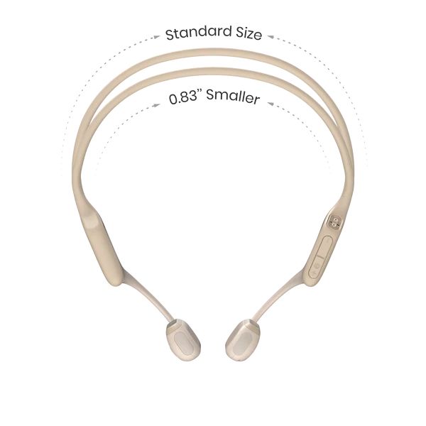 Shokz Openrun Pro Premium Bone Conduction Open-Ear Sport Bluetooth Headset Beige