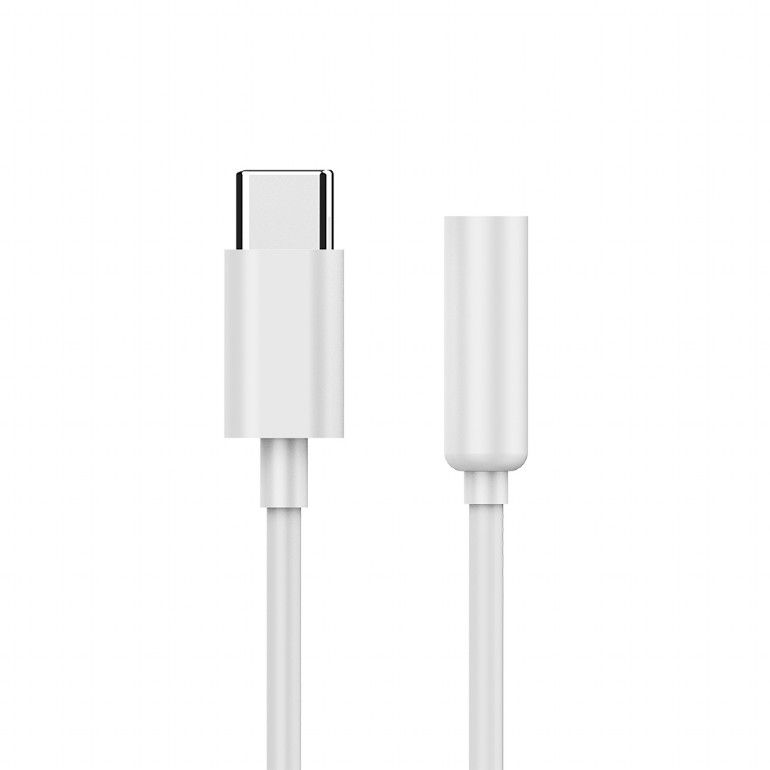 Gembird A-CM-3.5F-01 USB type-C plug to stereo 3.5 mm audio adapter cable White