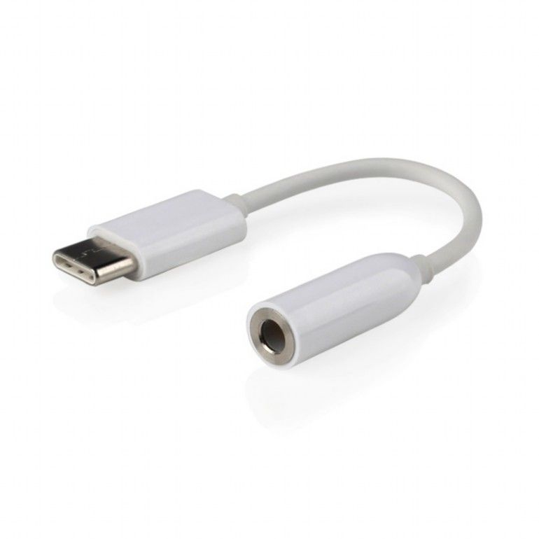 Gembird A-CM-3.5F-01 USB type-C plug to stereo 3.5 mm audio adapter cable White