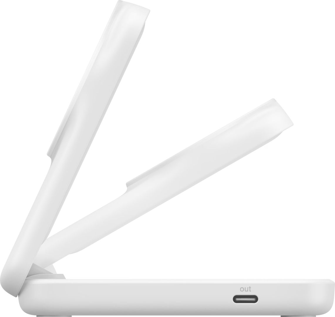 Belkin UltraCharge 25W Qi2 magnetic 2-in-1 Charger White