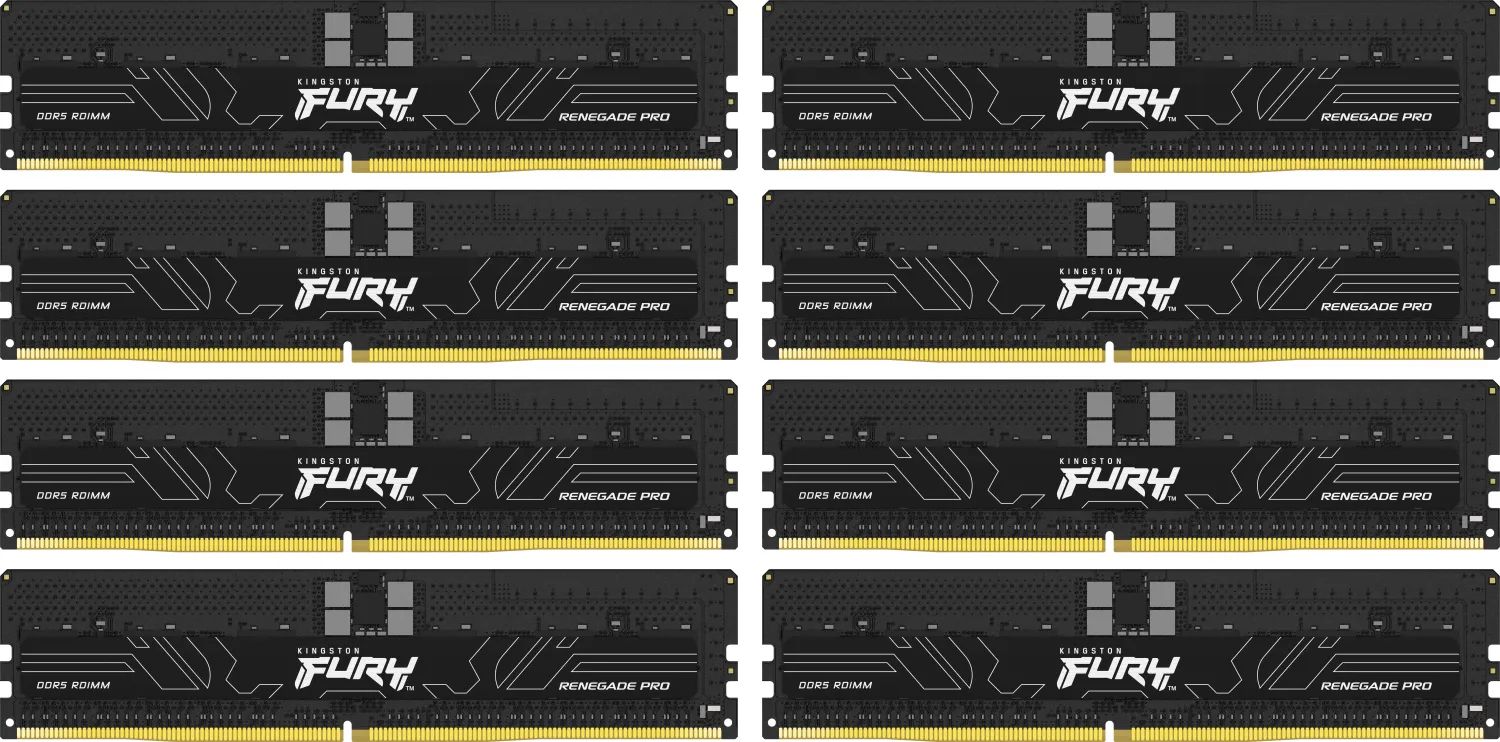 Kingston 256GB DDR5 6400MHz Kit(8x32GB) Fury Renegade Pro Black
