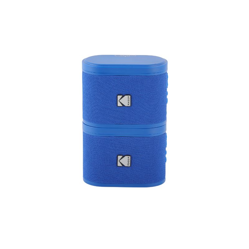 Kodak BRIXBL2 Soundbrix Mini Bluetooth Coloured Portable Two Speakers Blue