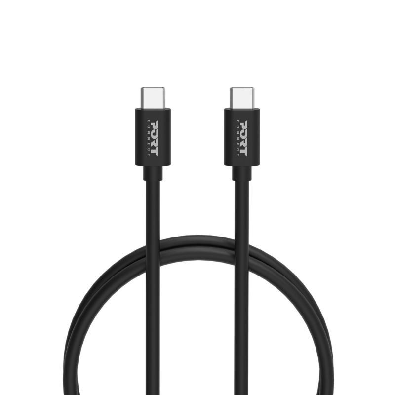 Port Designs 4-in-1 Starter Pack 65W GaN Charger + cables + converter Black