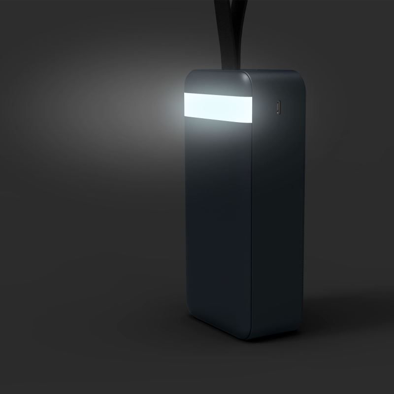 Port Designs 30000mAh Powerbank LCD Display USB-A QC / USB-C / Micro USB Black