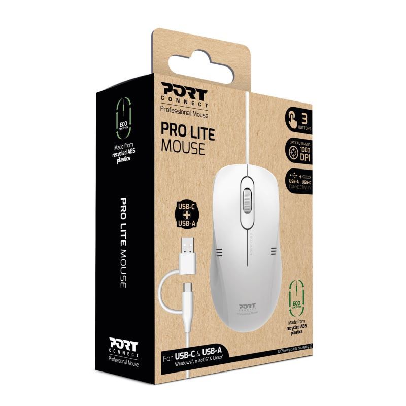 Port Designs Pro Lite mouse White