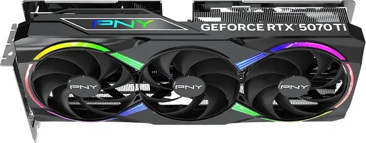 PNY GeForce RTX5070TI 16GB DDR7 EPIC-X RGB TRIPLE FAN PLUS OC