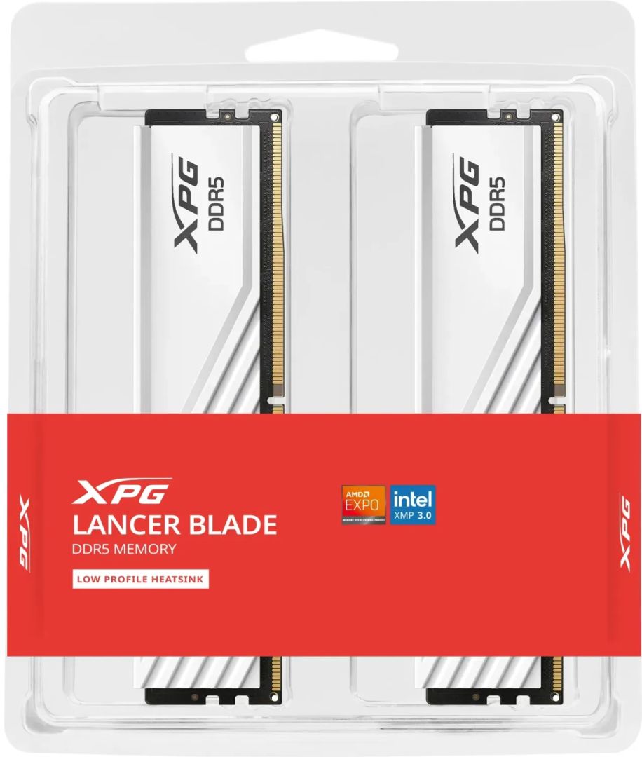 A-Data 32GB DRR5 6400MHz Kit(2x16GB) Lancer Blade White