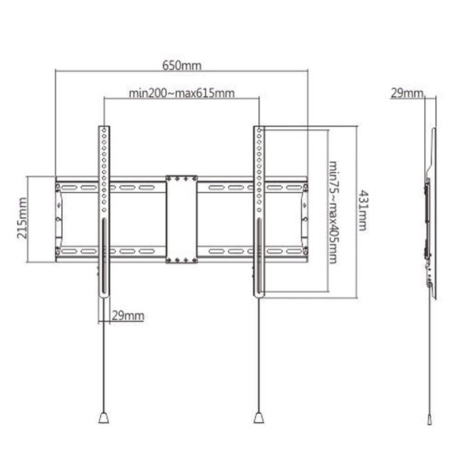Gembird WM-80F-01 Fixed TV Wall Mount 37