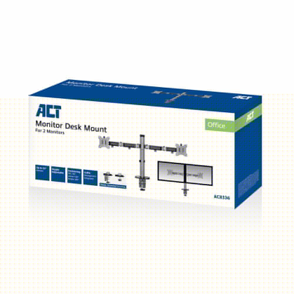 ACT AC8336 Dual Monitor Arm Office 17