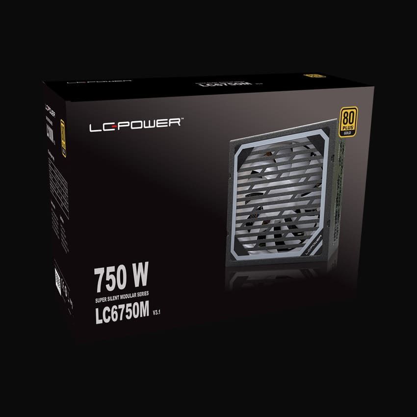 LC Power 750W 80+ Gold Super Silent Modular