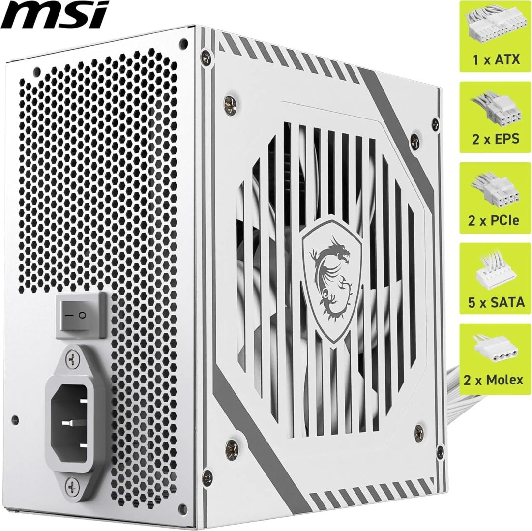 Msi 650W 80+ Bronze MAG A650BN White