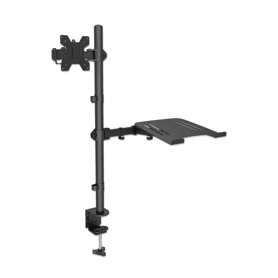 Manhattan Desktop Combo Mount with Monitor Arm and Laptop Stand 13