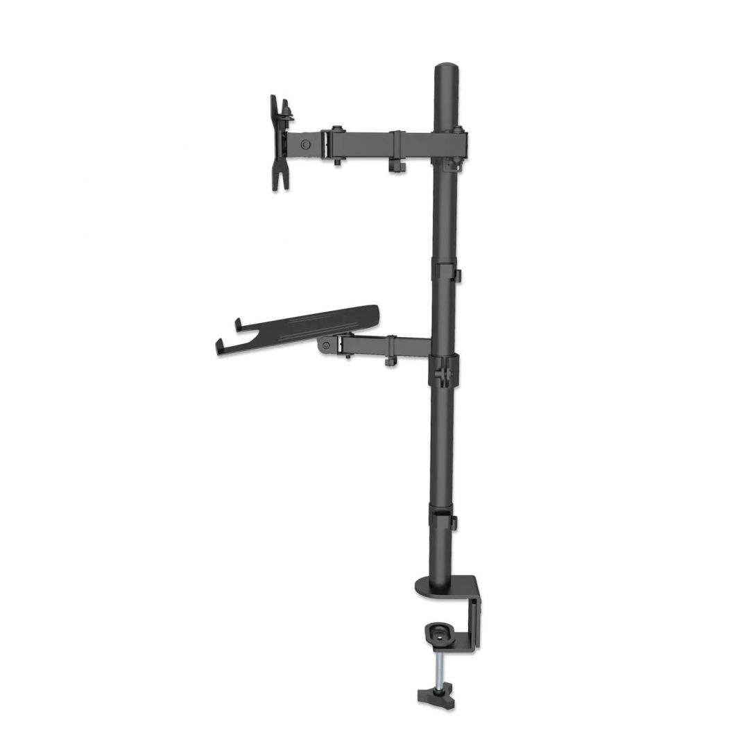 Manhattan Desktop Combo Mount with Monitor Arm and Laptop Stand 13