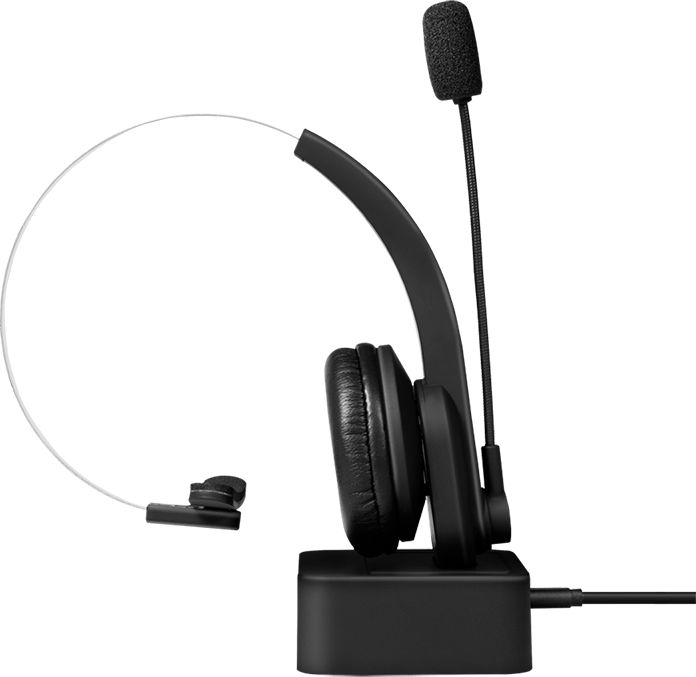Logilink BT0059 Bluetooth Mono Headset with Charging Stand Black