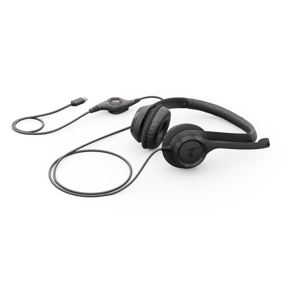 Logitech H390 USB-C Stereo Headset Black