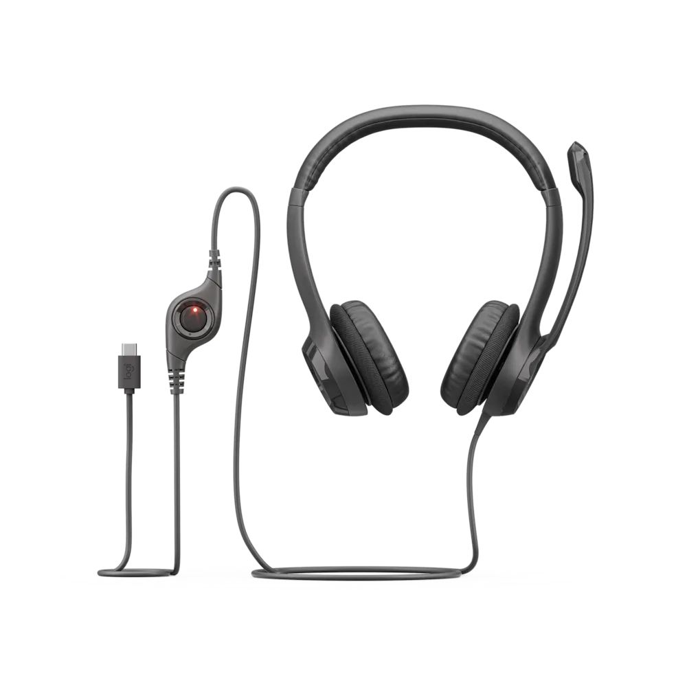 Logitech H390 USB-C Stereo Headset Black