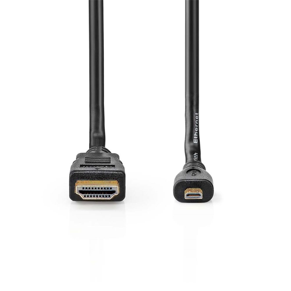 Nedis micro HDMI to HDMI cable 2m Black
