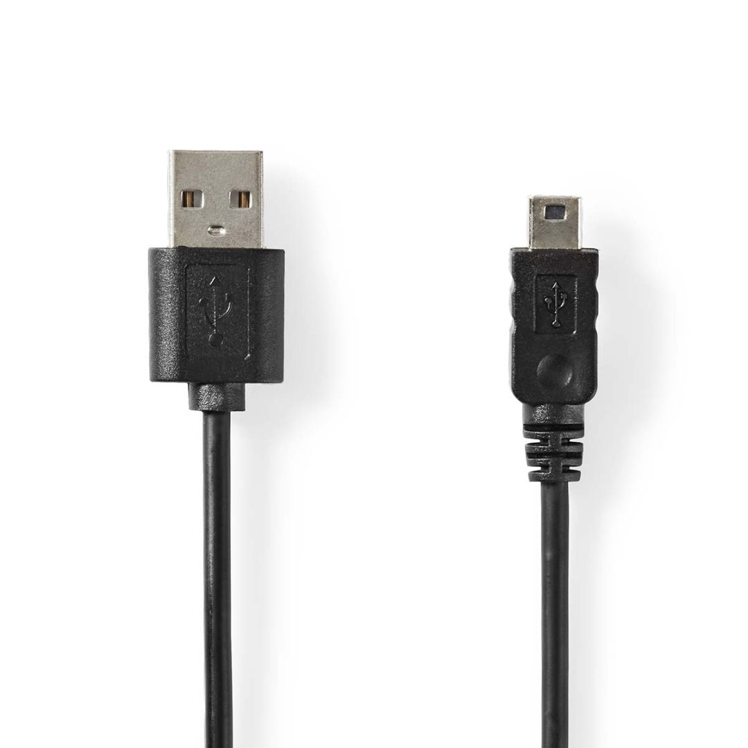 Nedis USB-A to MiniUSB Cable 2m Black