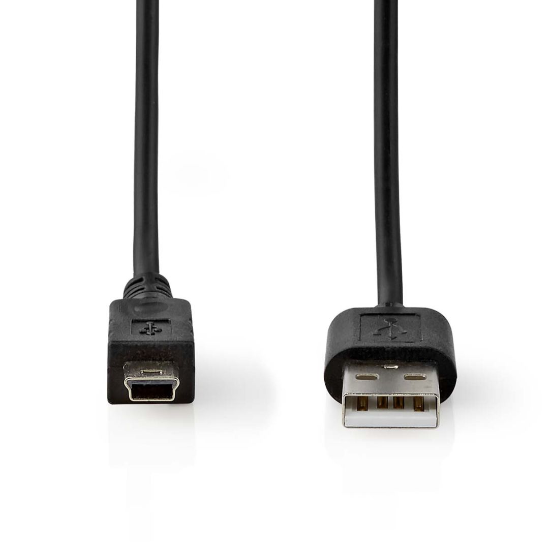Nedis USB-A to MiniUSB Cable 2m Black